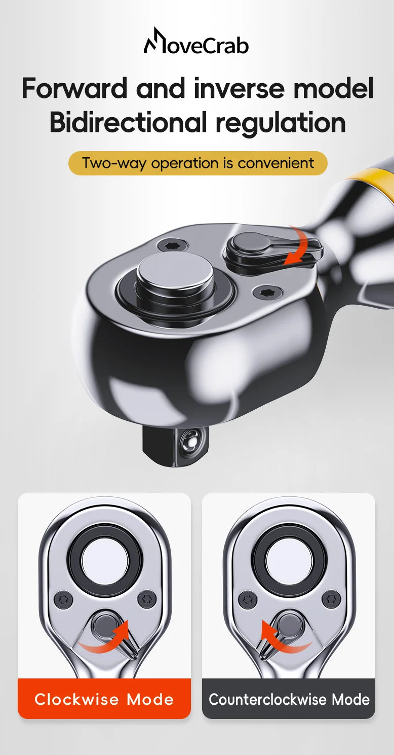 MoveCrab Angle Digital Torque Wrench Torque Wrench Preset Adjustable Car Maintenance