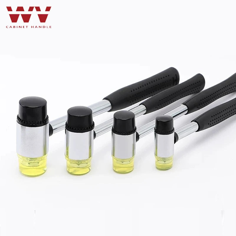 25/30/45mm Double-Sided Rubber Mallet-Soft Plastic Hammer for Jewelry, Leather Craft, Woodwork, and Flooring Tile Installation