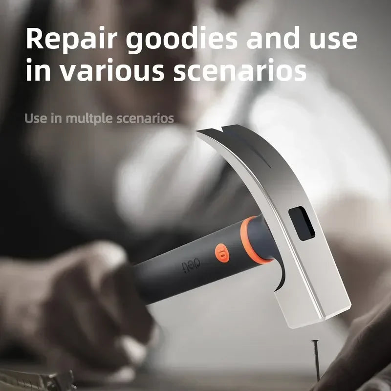 Deli 10oz Claw Hammers Mini Camping Hammer Nail Hammer with Shock Reduction Grip Multifunctional Woodworking Repair Hand Tools