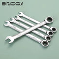 8-24mm Fix Head Ratcheting Wrench 72-Tooth Ratchet Spanner  Chrome Vanadium Steel for Auto Repair Tools