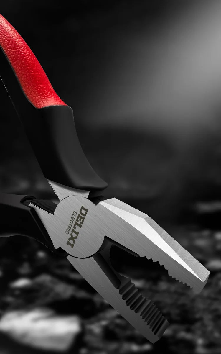 DELIXI ELECTRIC Wire Pliers Sharp Large Opening Diagonal Pliers Needle Nose Pliers for Cutting Twisting and Clamping MetalWires
