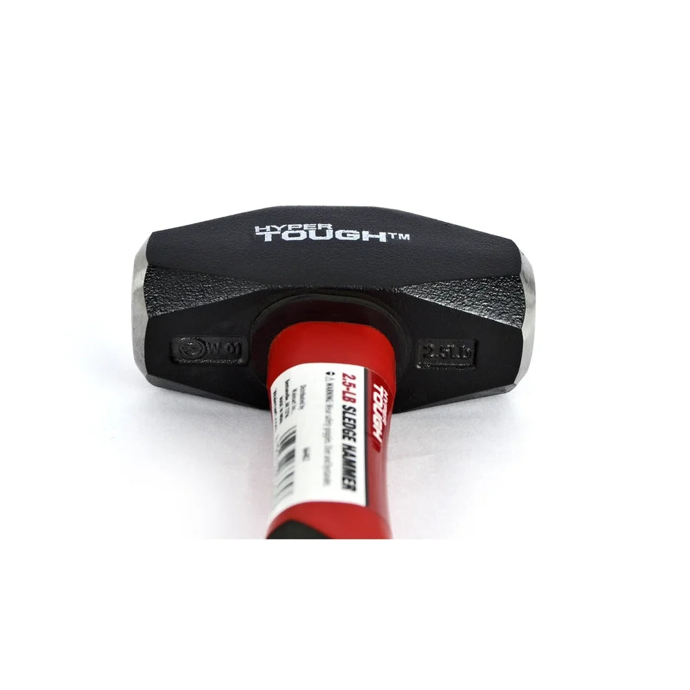 2 Pack 2.5 lb Sledge Hammer Fiberglass Handle Comfort Grip Precision Forged Steel Heavy Duty Tool Home Improvement Projects