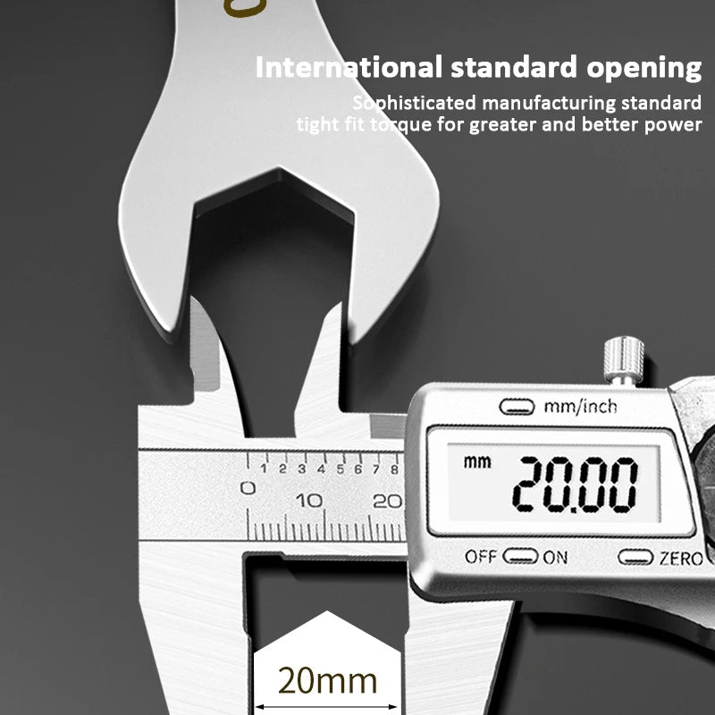 Ultra-thin Open End Wrench 5-32MM Ratchet Wrenches Universal Spanners Dual-purpose Wrench for Bicycle Motorcycle Car Repair Tool