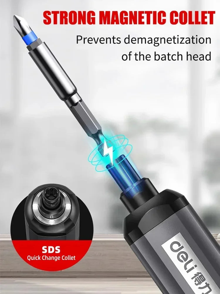 Cordless Electric Screwdriver Rechargeable 2000mah Lithium Battery Mini Drill 4V Power Tools Set Household Maintenance Repair