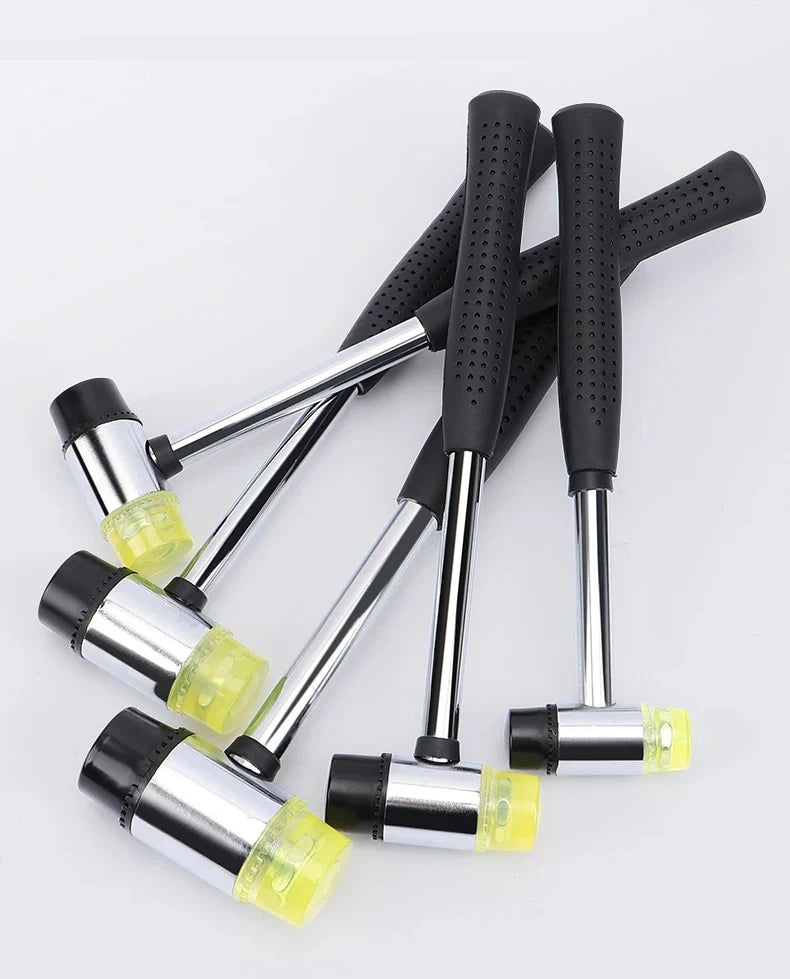 25/30/45mm Double-Sided Rubber Mallet-Soft Plastic Hammer for Jewelry, Leather Craft, Woodwork, and Flooring Tile Installation