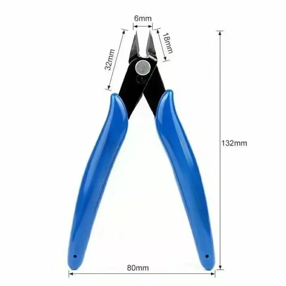 Blue Electricians Pliers Tools Electrician Hand Tool Carbon Steel home Electrical Wire Cable Cutters Side Snips Flush Nipper