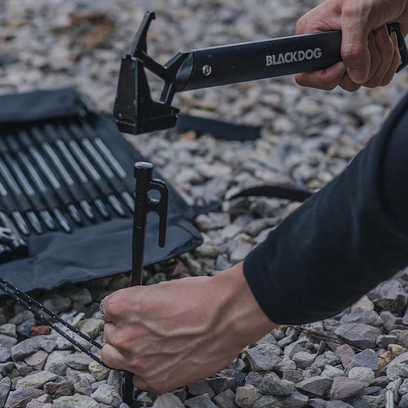 Naturehike BLACKDOG Outdoor Hammer Multi-functional Mountaineering Hiking Camping Tent Peg Stake Mallet Ultralight Iron Tools