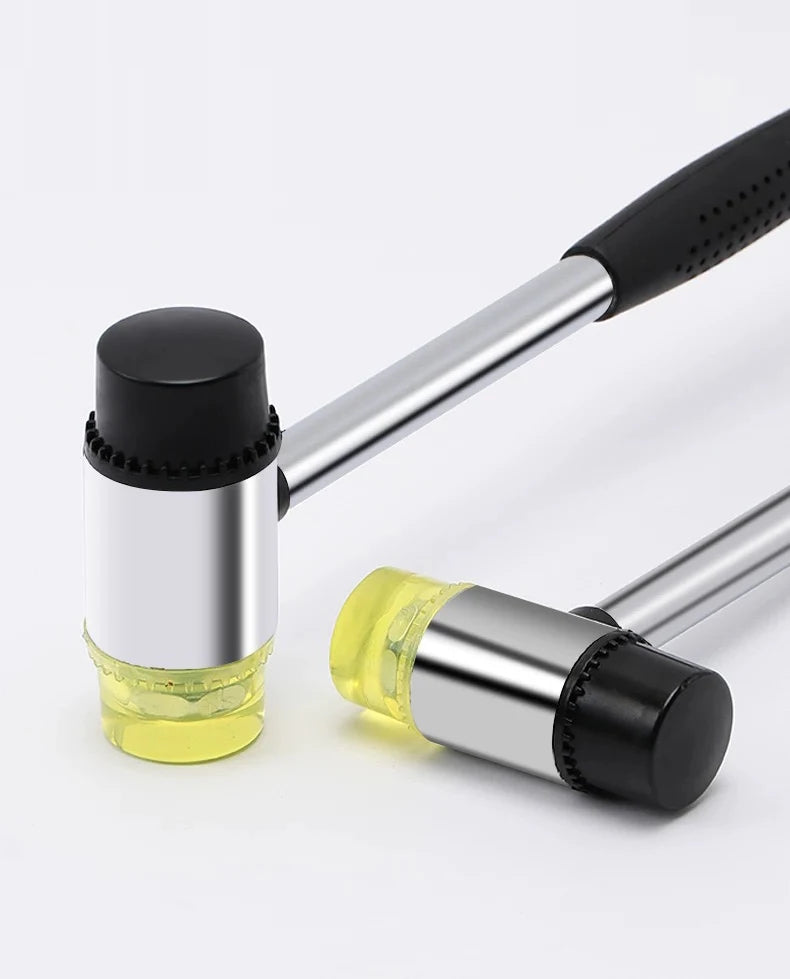 25/30/45mm Double-Sided Rubber Mallet-Soft Plastic Hammer for Jewelry, Leather Craft, Woodwork, and Flooring Tile Installation