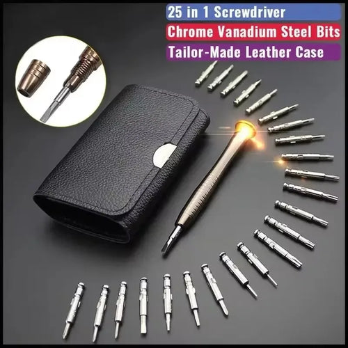 1Set 25 in 1 Screwdriver Set Multifunctional Precision Screwdriver for Mobile Phone Laptop Disassembly Repair