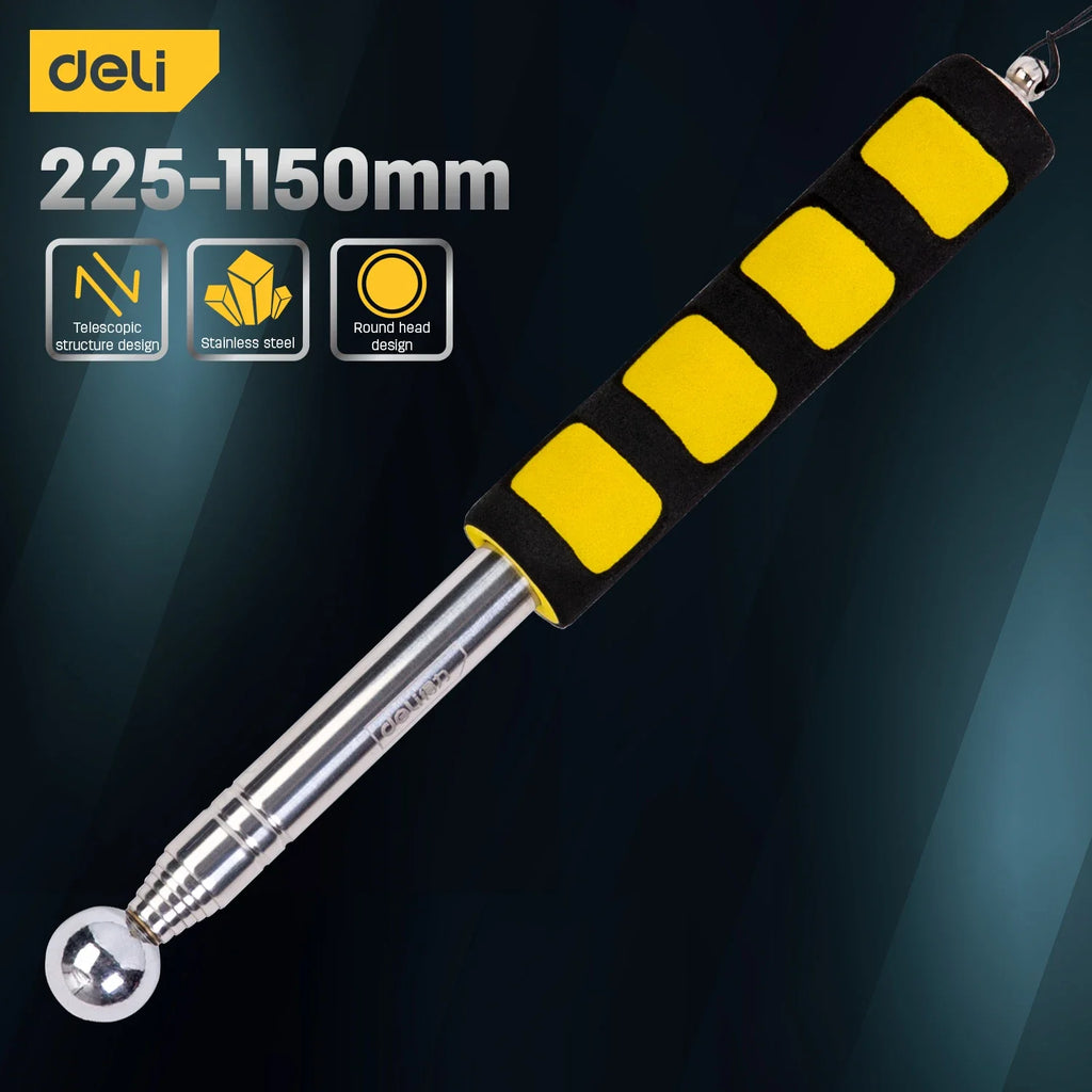 1Pc 98/115/160CM Multifunction Telescopic Self Defense Hammers Empty Drum Hammer Room Test Rod Inspection Room Tools Metel Test