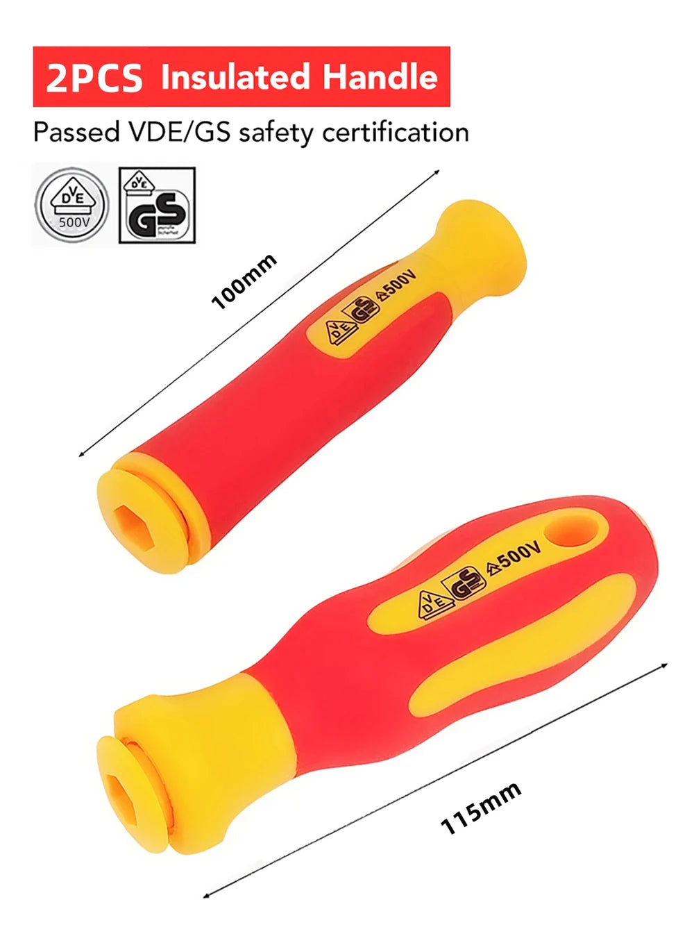 Insulated Electrician Screwdriver High Hardness Combo Household Magnetic Cross Word Shaped Plum Blossom Hexagonal Screwdriver