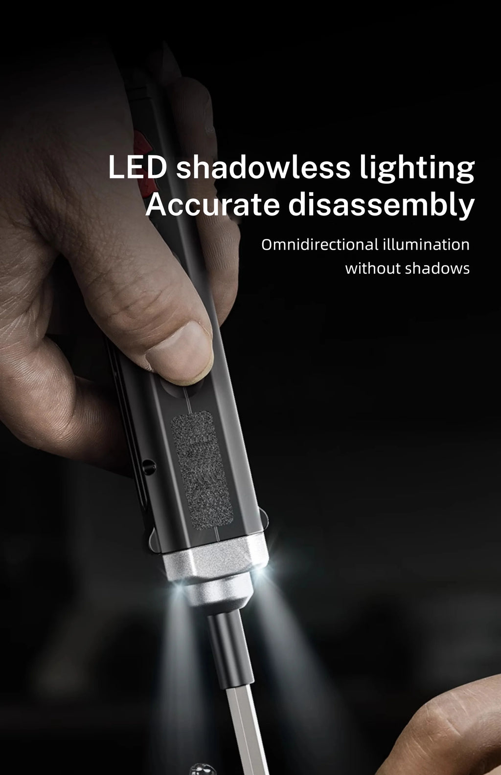 Multifunctional Electric Screwdriver Household Mini Electric Drill Rechargeable Precision Screwdriver High Torque Repair Tool