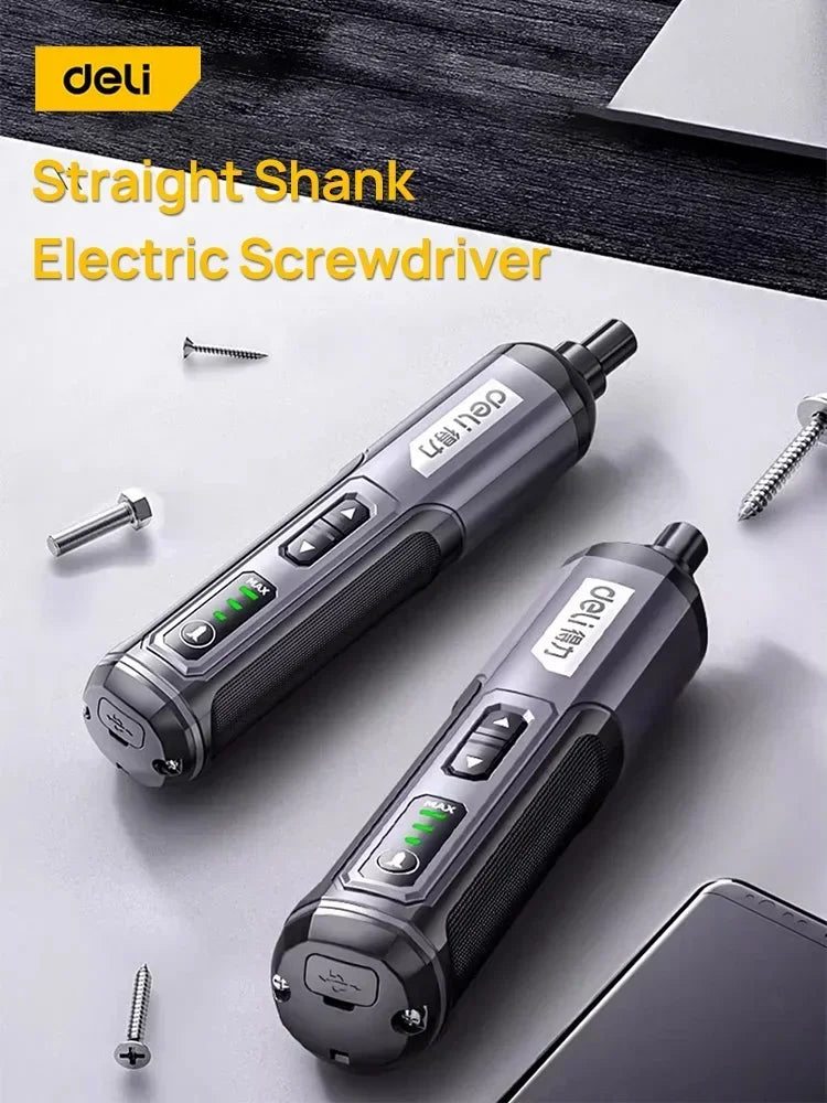 Cordless Electric Screwdriver Rechargeable 2000mah Lithium Battery Mini Drill 4V Power Tools Set Household Maintenance Repair