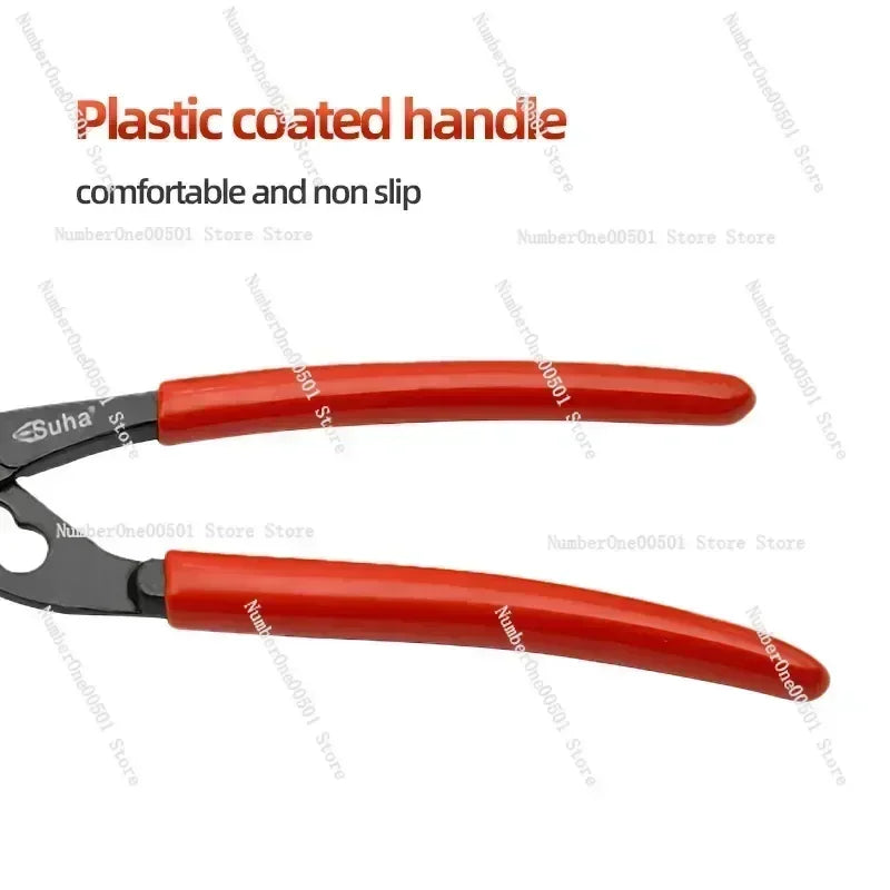 SUHA 5inch Mini Portable Water Pump Pliers 4 Adjustable Gear Opening Ultra Thin Pipe Wrench Home DIY Plumbing Shifting Spanner