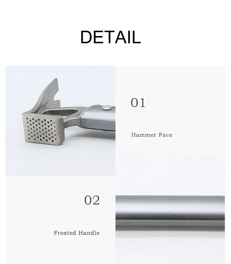 Leaftour Multi-use Camping Hammer Lightweight Aluminum Alloy for Outdoor Survival Gear And Emergency Preparedness