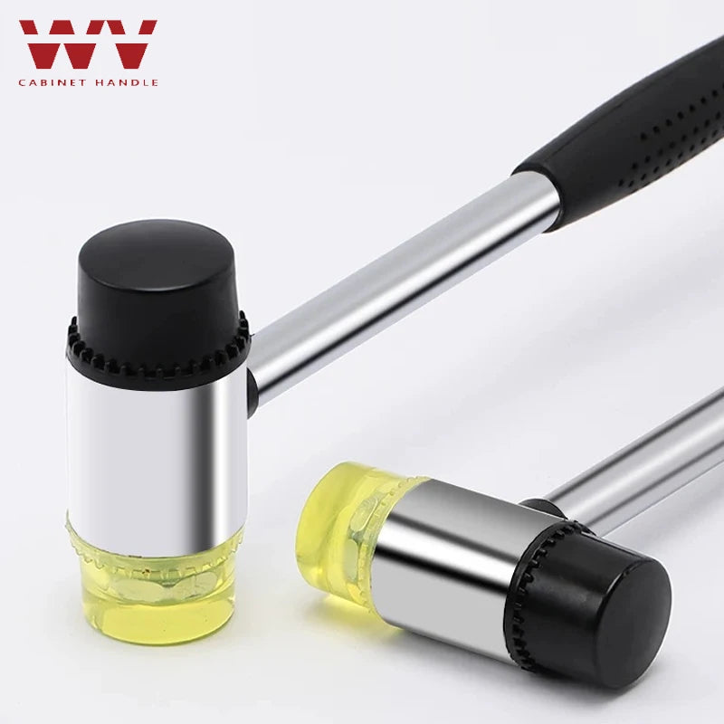 25/30/45mm Double-Sided Rubber Mallet-Soft Plastic Hammer for Jewelry, Leather Craft, Woodwork, and Flooring Tile Installation