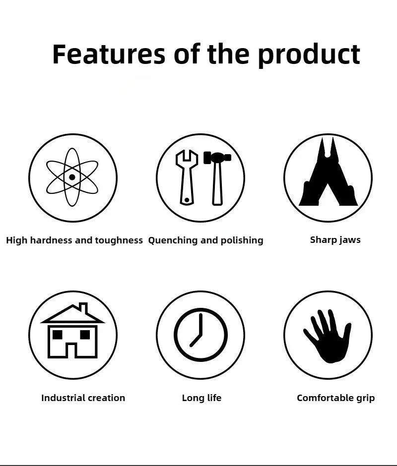 Blue Electricians Pliers Tools Electrician Hand Tool Carbon Steel home Electrical Wire Cable Cutters Side Snips Flush Nipper