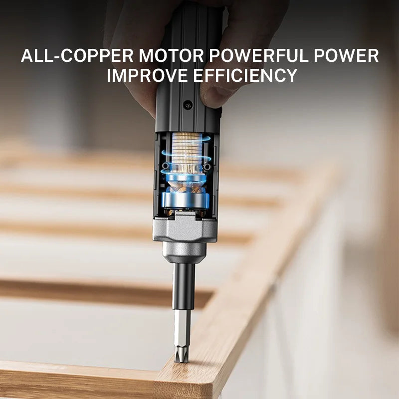 Multifunctional Electric Screwdriver Household Mini Electric Drill Rechargeable Precision Screwdriver High Torque Repair Tool