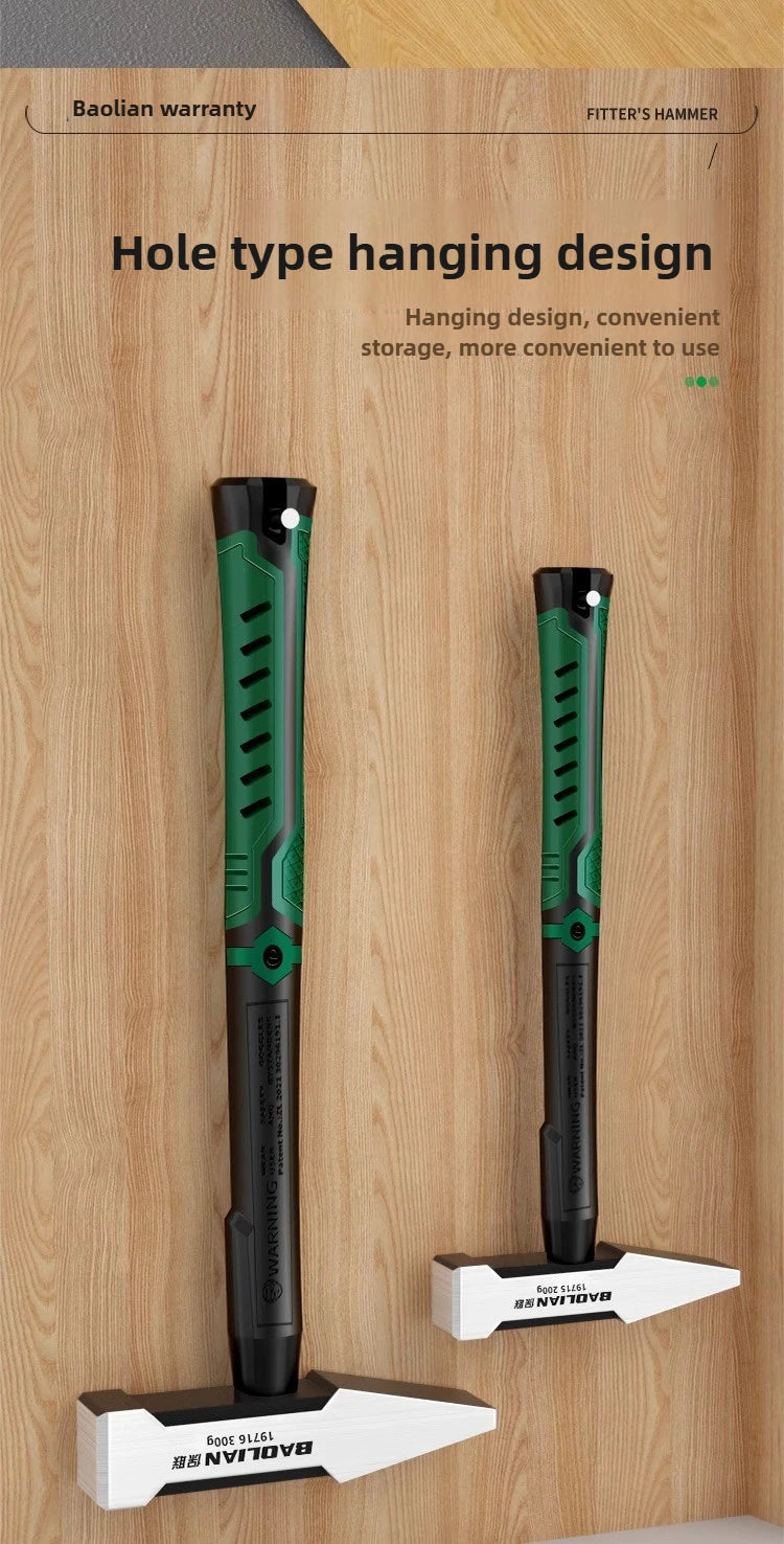 Hardware Tools, Building Decoration, Flat Head Hammer 200g, Plastic Coated Duckbill Hammer, Hammer Head 500g, Fitter Hammer