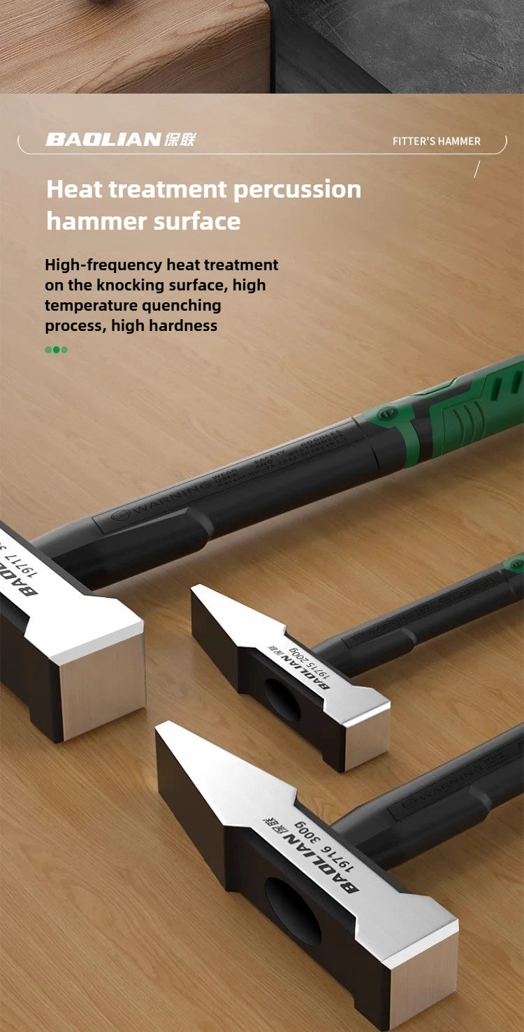 Hardware Tools, Building Decoration, Flat Head Hammer 200g, Plastic Coated Duckbill Hammer, Hammer Head 500g, Fitter Hammer