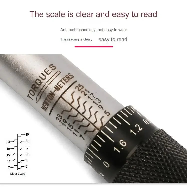10-210N.m Torque Wrench 1/2"  Precise Reversible Ratchet Torques Key Professional Bicycle Motorcycle Car Automotive Tool
