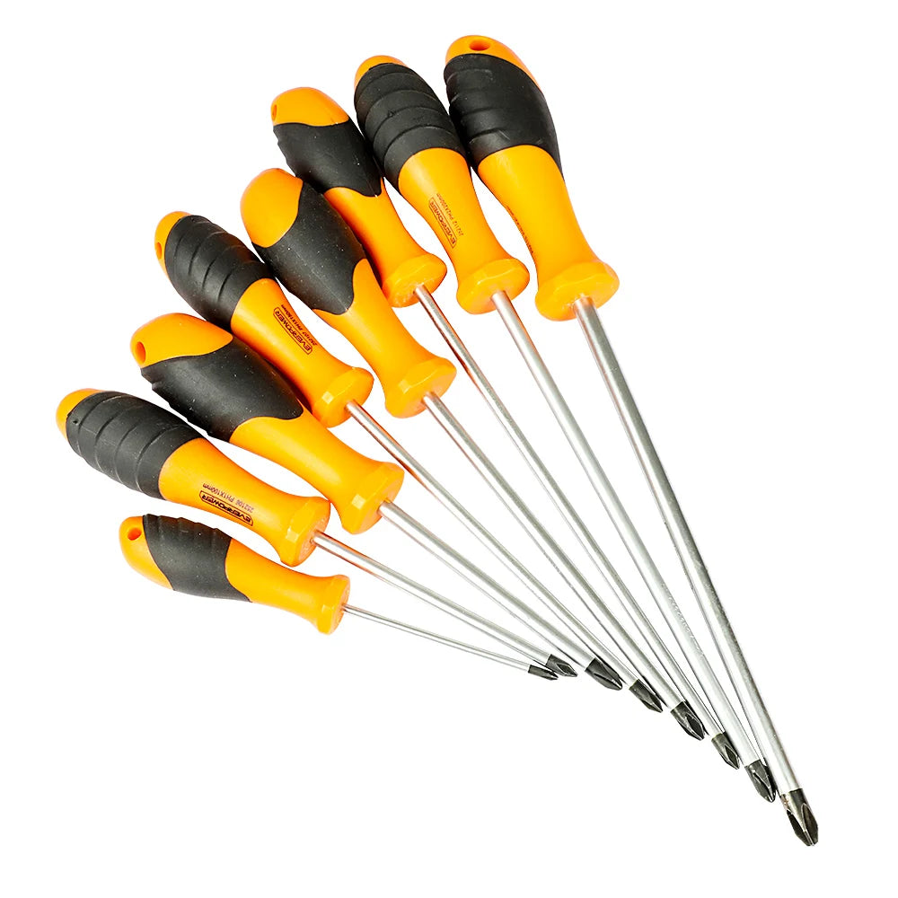 NINDEJIN 1pc electric magnetic screwdriver tools PH0 PH1 PH2 PH3 CR-V phillips screwdriver PP handle