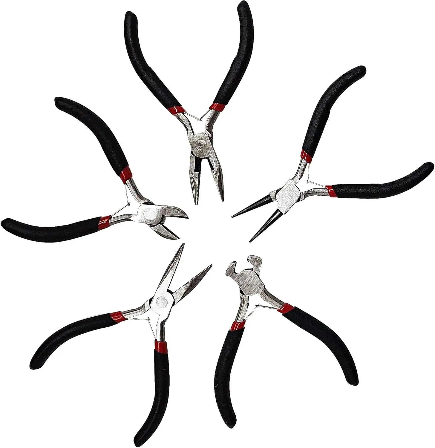 5Pcs Jewelers Pliers Tools Set Plier Kit for Jewelry Making Supplies, Wire Wrapping, Beading, DIY Crafts