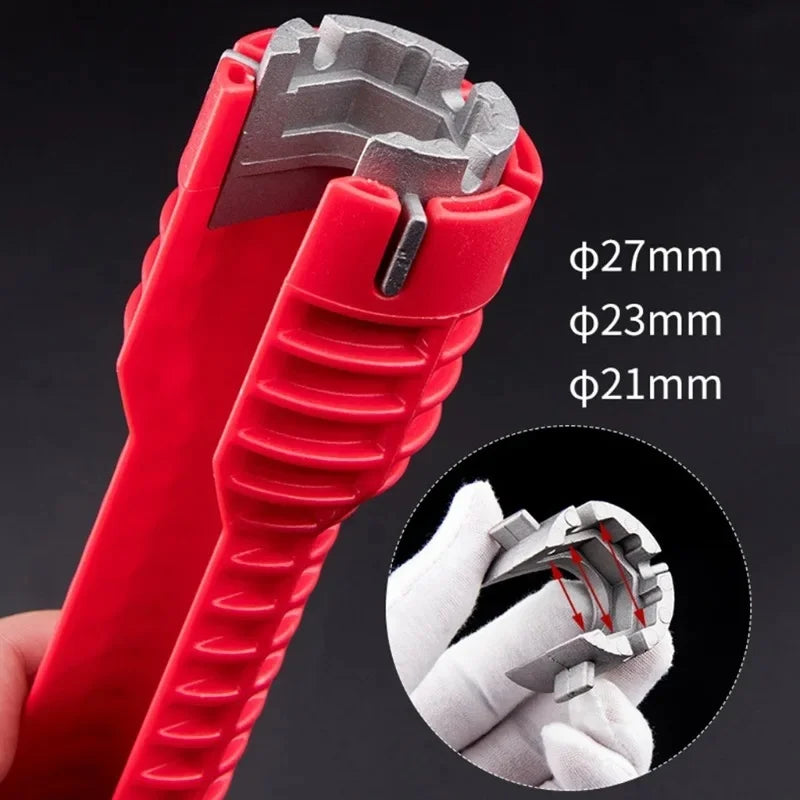 14 In 1 Sink Faucet Wrench Repair Tool Handle Double Head Wrench Spanner Tool Installer Repair Installation Hand Tools