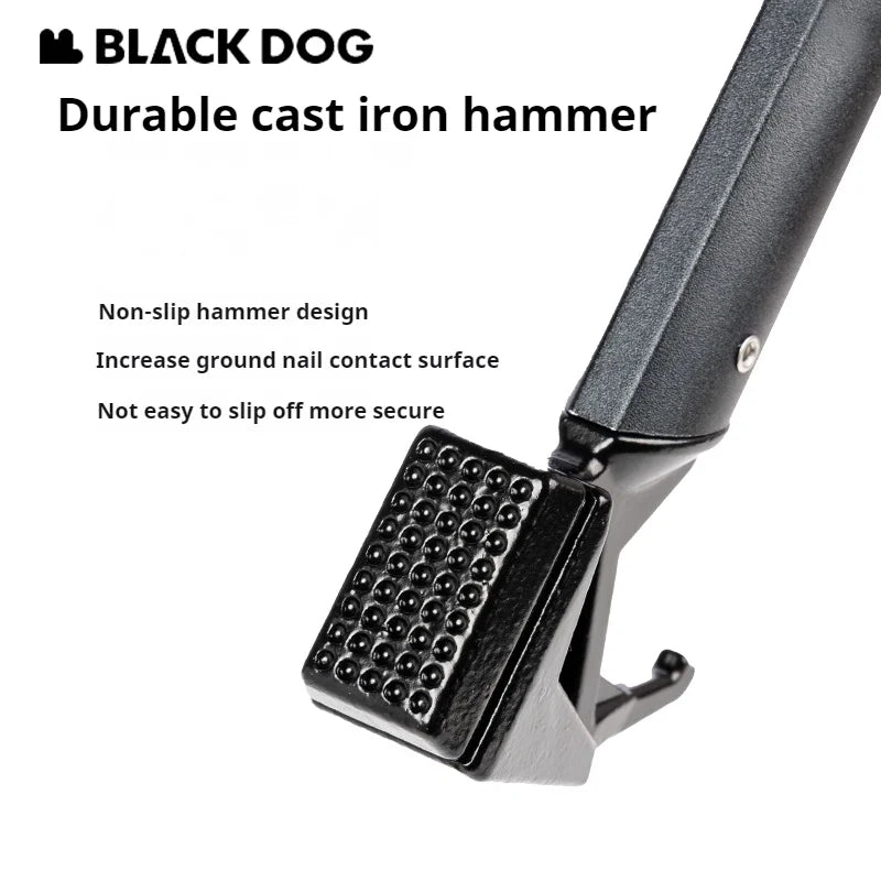 Naturehike BLACKDOG Outdoor Hammer Multi-functional Mountaineering Hiking Camping Tent Peg Stake Mallet Ultralight Iron Tools