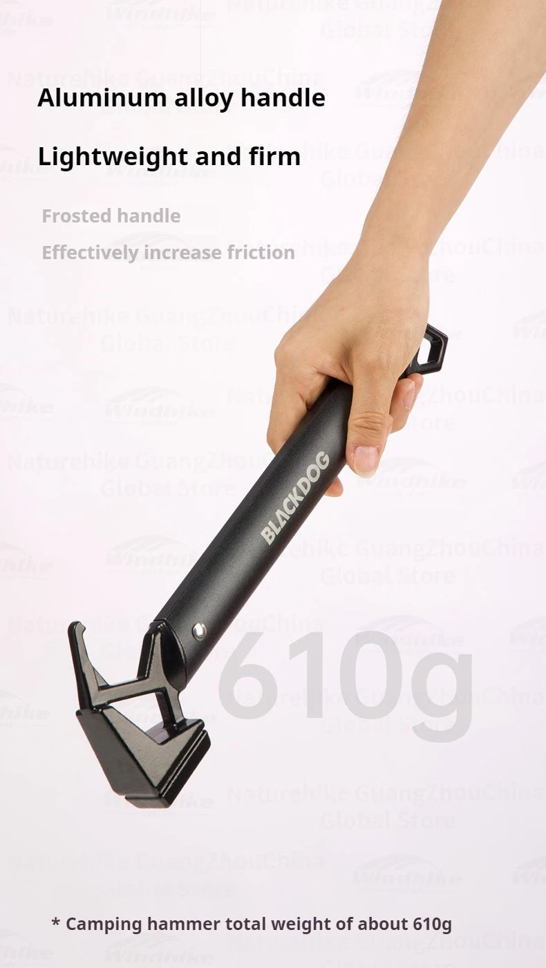 Naturehike BLACKDOG Outdoor Hammer Multi-functional Mountaineering Hiking Camping Tent Peg Stake Mallet Ultralight Iron Tools