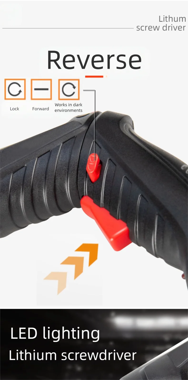 47PCS 3.6v Cordless Screwdriver Set with Rechargeable Lithium Battery Household Electric Drill Tool Kit for Maintenance Repair