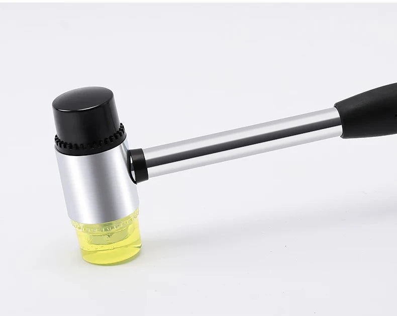 25/30/45mm Double-Sided Rubber Mallet-Soft Plastic Hammer for Jewelry, Leather Craft, Woodwork, and Flooring Tile Installation