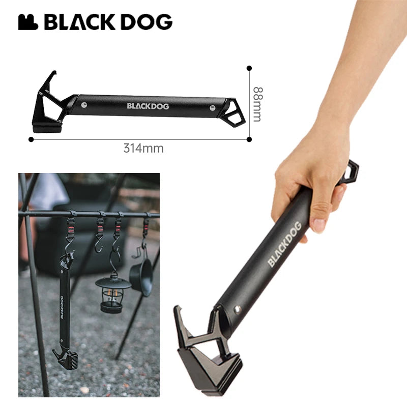 Naturehike BLACKDOG Outdoor Hammer Multi-functional Mountaineering Hiking Camping Tent Peg Stake Mallet Ultralight Iron Tools