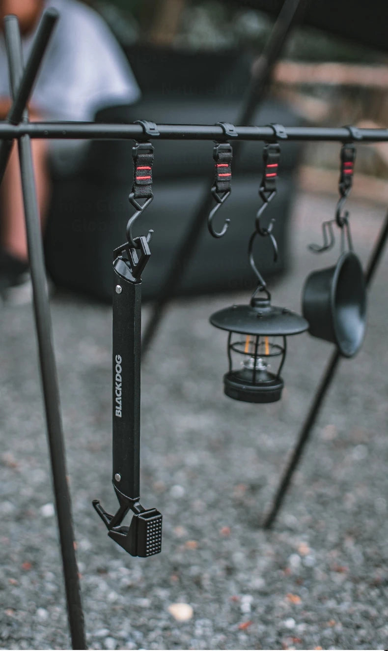 Naturehike BLACKDOG Outdoor Hammer Multi-functional Mountaineering Hiking Camping Tent Peg Stake Mallet Ultralight Iron Tools