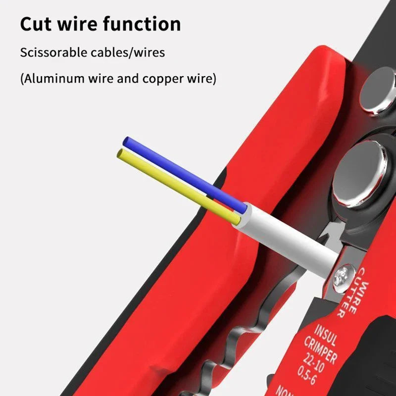 Automatic 5 In1 Wire Stripper Tools Multitool Decrustation Pliers Stripping Cutter Crimping Cable Wire Electrician Repair Tools
