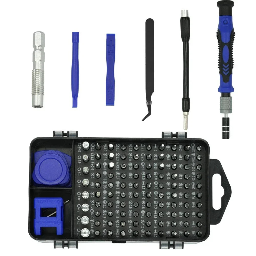 NEW 115 in 1 Magnetic Precision Screwdriver Set - Complete Repair Hand Tool Kit for Computer Laptop Phone and Electronic Devices