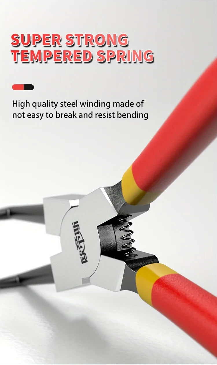 Multi-function Expansion Pliers Retaining Ring Pliers Card Pliers Internal And External Dual-purpose Industrial Grade Circlip Pl