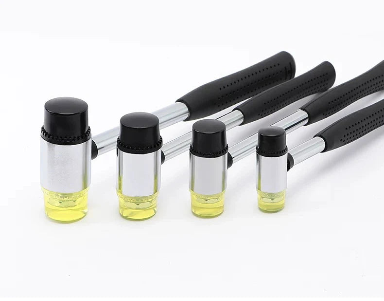 25/30/45mm Double-Sided Rubber Mallet-Soft Plastic Hammer for Jewelry, Leather Craft, Woodwork, and Flooring Tile Installation