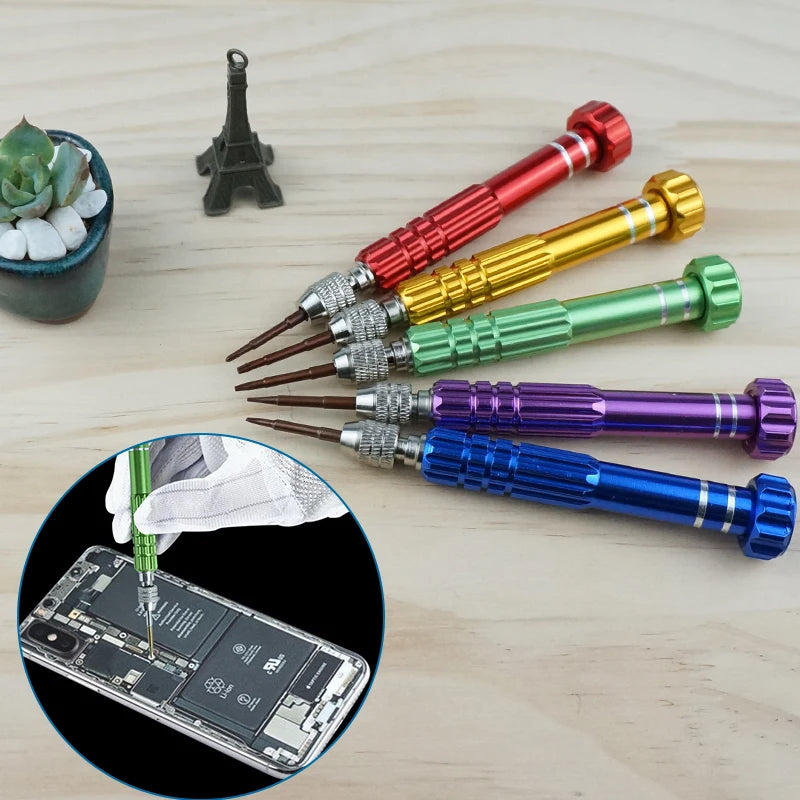 2025 5 in 1 Screwdriver Repair Kit Screwdriver for Phone Opening Tools Phone Repair Tools for Iphone Huawei Xiaomi /Color Random