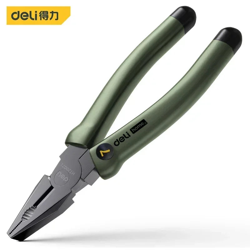 Deli 1 Pcs High Carbon Steel Installation Hammer Wrench Pointed-nose Pliers Tape Measure Household Carpenter Repair Hand Tool