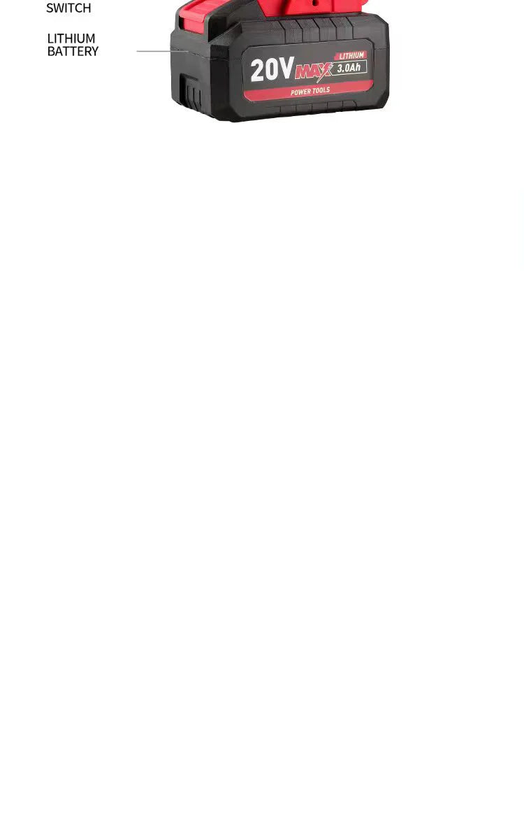 LYUWO 20V 420N. m Industrial Grade Impact Wrench For Automotive Repair, Woodworking, Lithium Battery, Brushless Electric Wrench