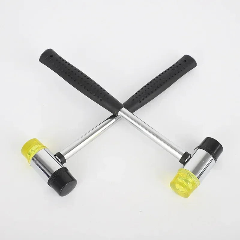 Double Face Soft Tap Rubber Hammer 25mm Multifunctional Glazing Window Beads Hammers Nylon Head Rubber Mallet