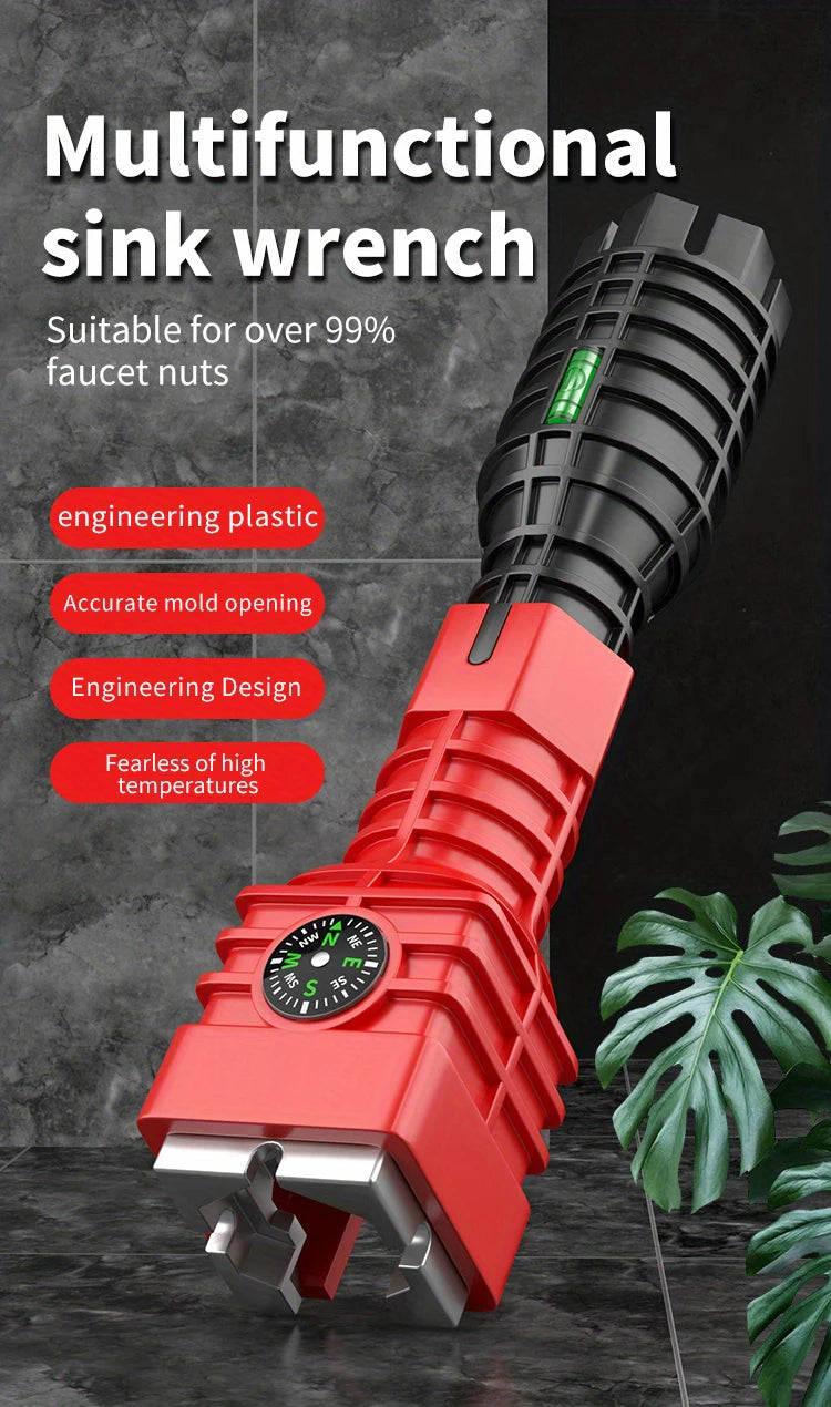 Bathroom & Kitchen Faucet Repair Tool Set - 18-in-1 & 24-in-1 Flume Wrenches