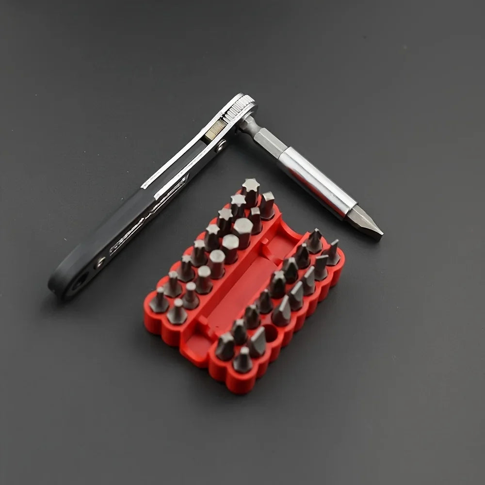 Damaly,Two-way multi-function ratchet screwdriver, forward and reverse working screwdriver for tight spaces