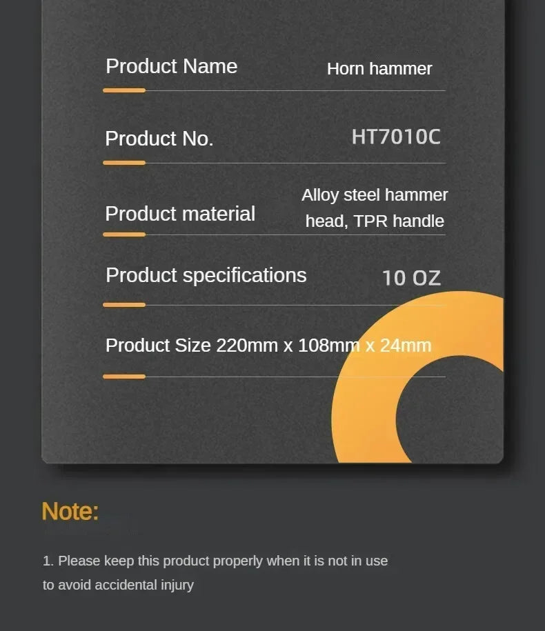 Deli 10oz Claw Hammers Mini Camping Hammer Nail Hammer with Shock Reduction Grip Multifunctional Woodworking Repair Hand Tools