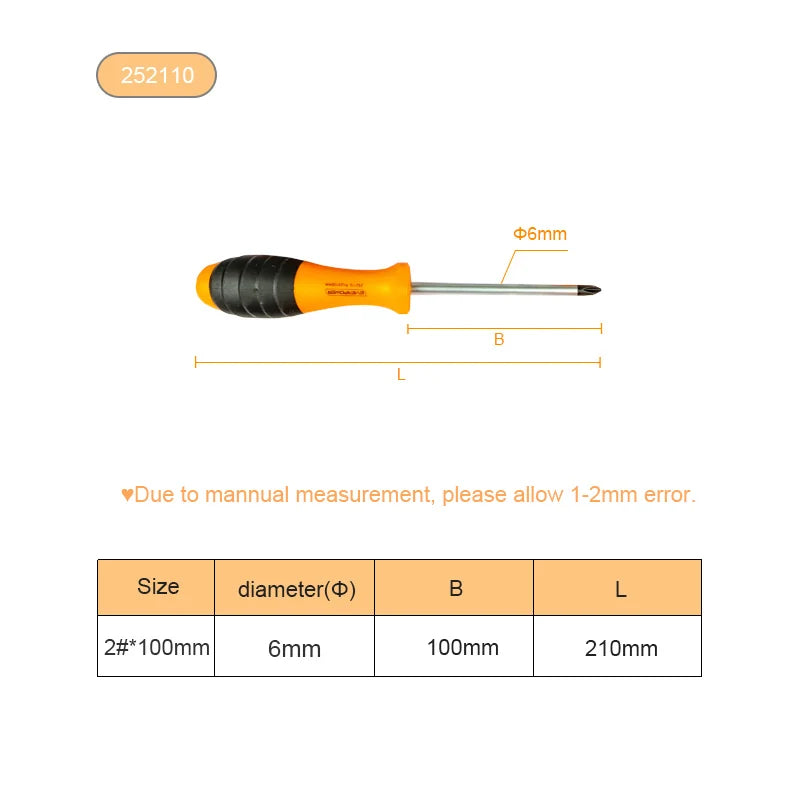 NINDEJIN 1pc electric magnetic screwdriver tools PH0 PH1 PH2 PH3 CR-V phillips screwdriver PP handle