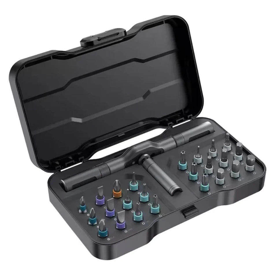 24 In 1 Multi-purpose Ratchet Wrench Screwdriver Set Magnetic Bits Tools Set DIY Household Repair Tool Precision Hand Tools Work