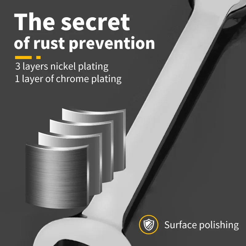 7-36mm Combination Wrench Metric Plum Blossom Ring Open-ended Spanner Hardware Parts Automotive Repair Wrench Hand Tools