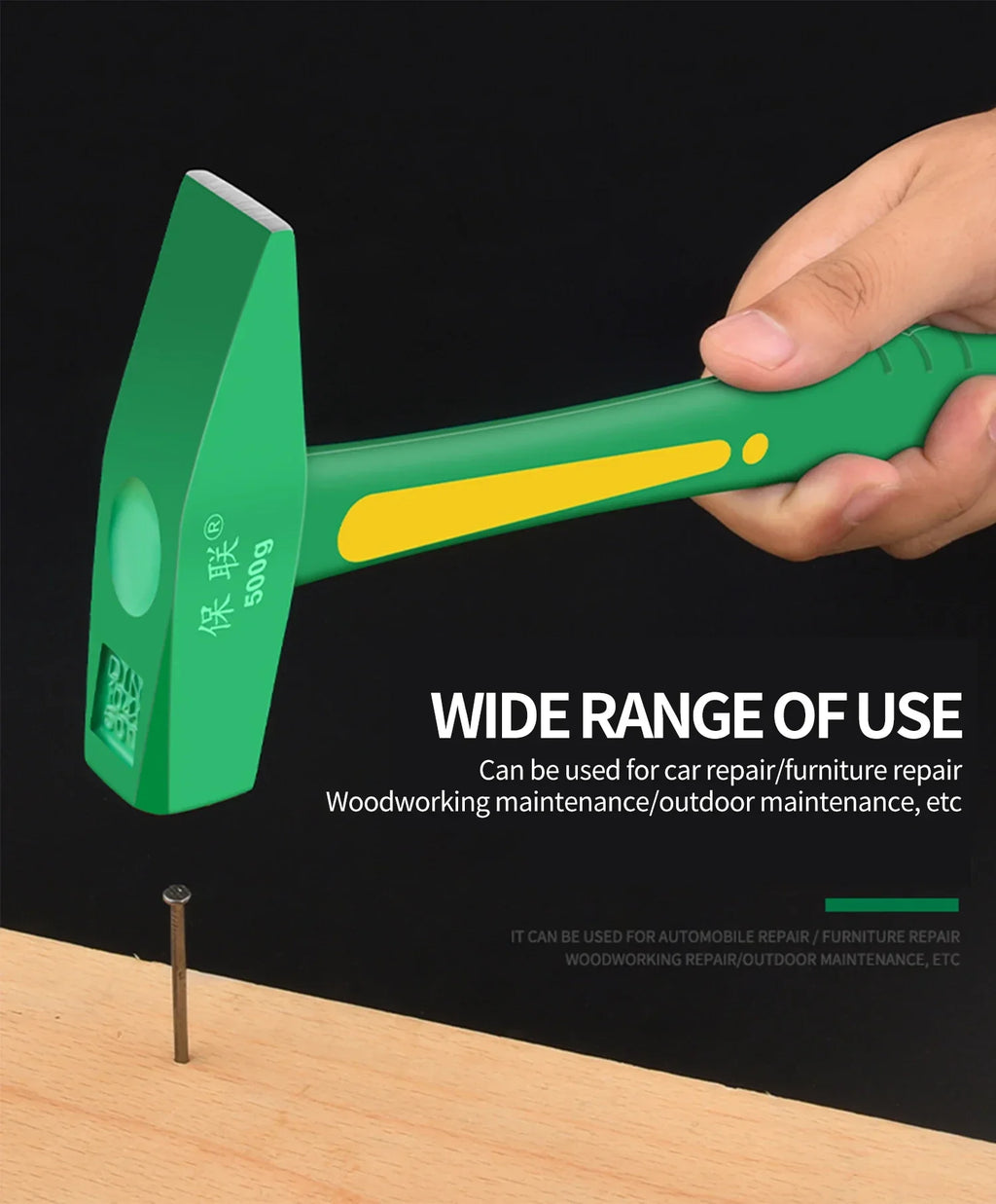Multifunctional non-slip shockproof steel hammer hand tools household woodworking hardware tools percussion hammer