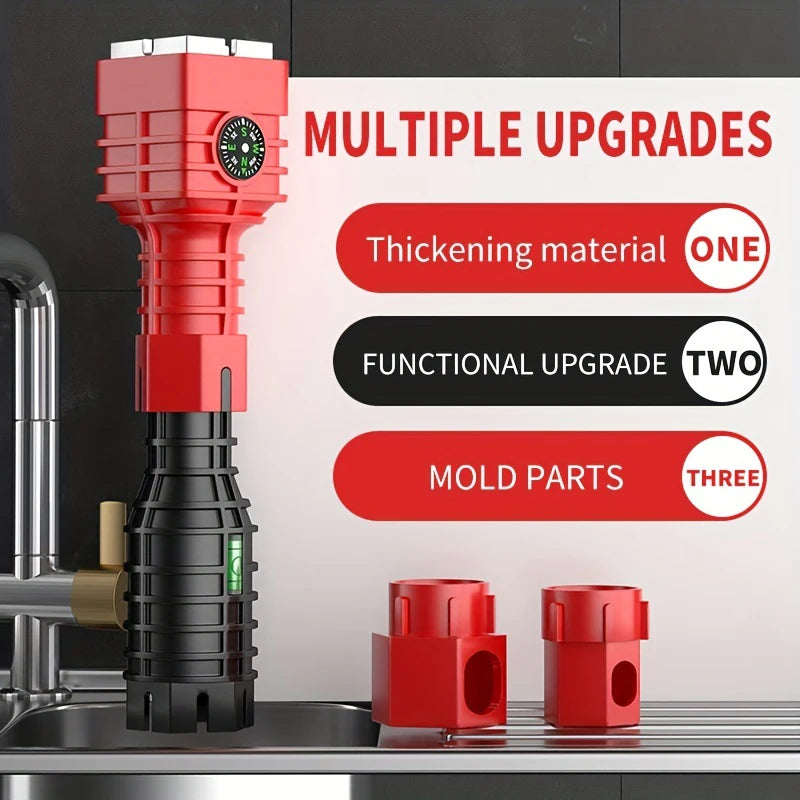 Bathroom & Kitchen Faucet Repair Tool Set - 18-in-1 & 24-in-1 Flume Wrenches